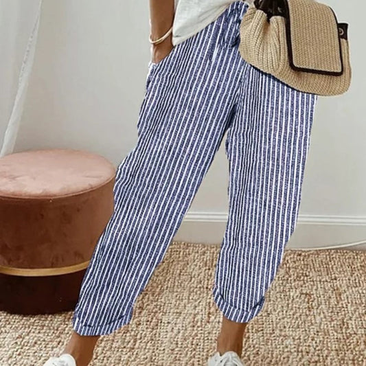 Sassy Summer Stripes: Pants So Loose, You'll Think They're on Vacation Too!