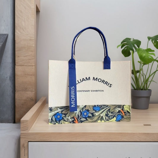 Large-capacity Printed Ribbon Felt Tote Bag